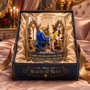 Naughty Couple 11oz Round Glass - Personalized Gifts For Couple Glass 05OHLU010626