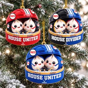House Divided Dumpling Couple Ornament - Personalized Gifts For Sport Lover Christmas Ornament 05HUQN131026
