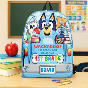 Cartoon Pup Backpack – Personalized Back To School Gift For Kids 03TGQN220725