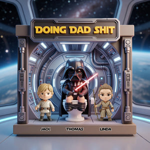 Funny Space Dad Acrylic Plaque - Personalized Gifts For Dads 01NADT160426