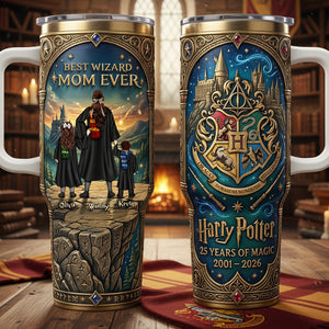 25 Years Of Magic Handle Tumbler Personalized Gifts For Mom 01NATA060326