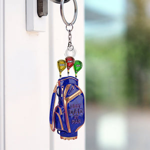 Golf Dad Keychain - Personalized Christmas Gifts For Dad 03ohtn270525-Homacus