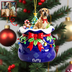 Festive Pet Keepsake Christmas Ornament - Custom Photo Gifts For Pet Lovers 05paqn080925