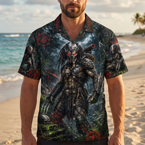 Alien Hunter Hawaiian Shirt - Personalized Gifts 03natn290626