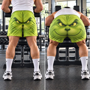 Holiday Character Men's Beach Shorts - Personalized Gift For Him 05QHQN210926