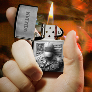 Patriot Veteran Lighter - Personalized Gift For Veteran 08HULU190725