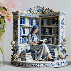 Reading Girl Acrylic Plaque – Personalized Gifts For Book Lovers 01naqn191225