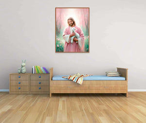 Jesus and the Lost Lamb Canvas - Gift For Jesus Lovers 02acxa080525