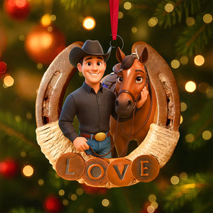 Horse Lover Ornament - Custom Photo Gifts For Horse Lovers 01pgta290825