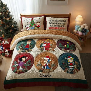 Festive Christmas Quilt Bed Set - Personalized Gifts For Cartoon Movie Fans 06QHLU170925