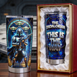 Sci-fi Theme Dad And Kids 20oz Tumbler - Personalized Gifts For Father's Day Tumbler 04TOQN150426