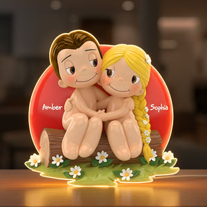 Naughty Couple Acrylic Light Box Personalized Gifts For Couple 06NALU031225