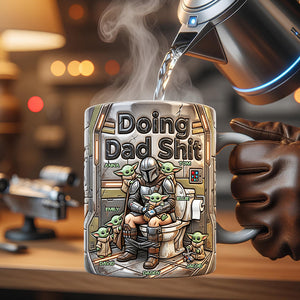 Funny Dad Doing Magic Coffee Mug - Personalized Gifts For Dad 04nadt170426