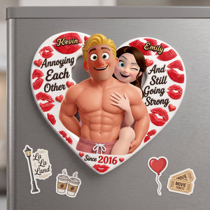 Sweet & Naughty Acrylic Fridge Magnet - Personalized Gifts For Couple 03HUTA210726