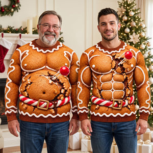 Gingerbread Ugly Sweater - Personalized Gifts For Christmas 04hadt161026