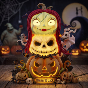 Spooky Pumpkin Acrylic Light Box - Personalized Gifts For Halloween 06hutn300726