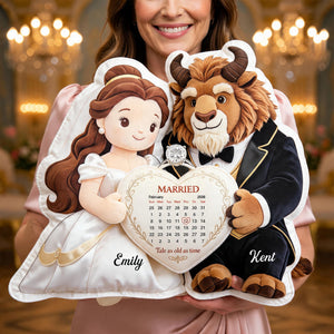Fairytale Couple Pillow - Personalized Gifts For Couple Anniversary Pillow 02TGQN020626