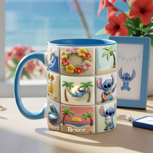 Tropical Vacation Scene Accent Mug - Personalized Gifts For Christmas 03TOLU3111025