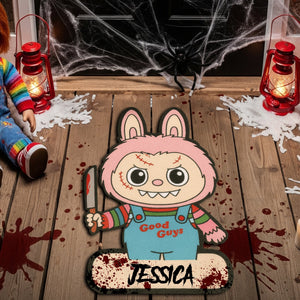 Creepy Bunny Horror Doormat - Personalized Gifts For Horror Fans 04HYLU160825