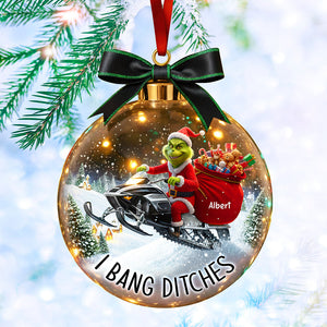 Snowmobile Adventure Christmas Ornament - Personalized Gifts For Fans 03paqn250925