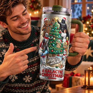 Warriors Precious Christmas Colorful 40oz Tumbler With Handle - Personalized Christmas Gifts 03tylu171026