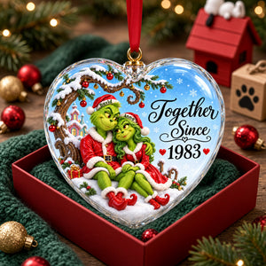 Romantic Couple Together Christmas Ornament - Personalized Gifts For Couple 06tylu081026