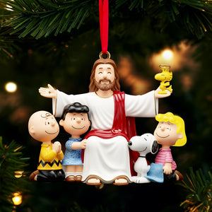 Surround By Jesus Christ Gentle Arms Acrylic Ornament - Personalized Gifts For Christians 06QHLU211025