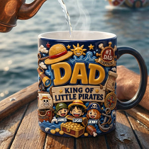 Adventure Captain Dad Magic Mug - Personalized Gift For Dads 01PATN210526