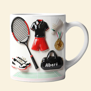 Complete Badminton Outfit Coffee Mug - Personalized Gift For Badminton Lovers 03TOQN110226