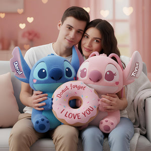 Adorable Tropical Duo Donut Pillow - Personalized Gifts For Couples 04PGLU251125