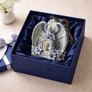 Angel Memorial Keychain - Custom Photo Gifts For Heaven 02PALU280226