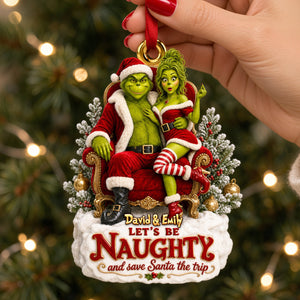 Grumpy Love Christmas Ornament - Personalized Gifts For Couple 07todh300926