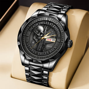 Fierce Military Skull Luxury Men's Watch Personalized Gifts For Veteran 04qhtn240725-Homacus