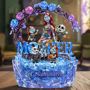 Spooky Mom And Kids Acrylic Plaque - Personalized Gifts For Mother's Day Plaque 03TOTA010426