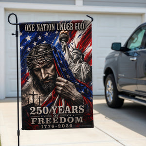 One Nation Under God - Celebrated America 250th Anniversary Garden Flag - Gifts For Patriots 06paqn280526