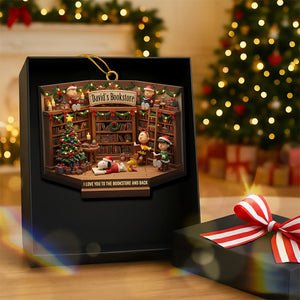 Bookstore Christmas Ornament - Personalized Gifts For Book Lovers 03kiqn301025