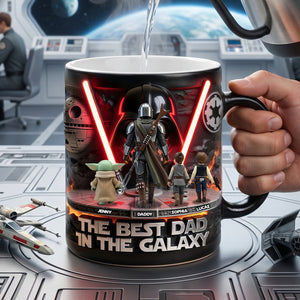 The Best Dad In The Galaxy Coffee Mug - Personalized Father's Day Gifts 02TYTN160526