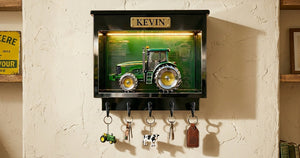 Tractor Acrylic Key Hanger - Personalized Gifts For Tractor Lover Key Hanger 05TGMG130126