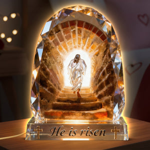 Jesus Christ Step Out The Tomb Acrylic Light Box - Easter Gifts For Christians 04QHQN050326