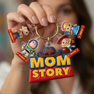 Lovely Characters Acrylic Tag Keychain - Personalized Gifts For Moms 021tyqn230426