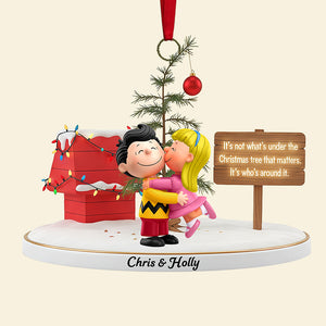 Lovely Couple Acrylic Christmas Ornament - Personalized Gifts For Couple 05ohta051125