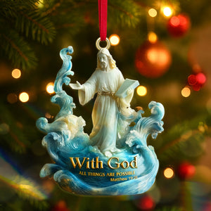 Personalized Gifts For Christmas, The God Acrylic Ornament 01tgmg180925