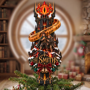 Fantasy Traveling Novel Lover Tree Topper - Personalized Gifts For Christmas Acrylic Christmas Tree Topper 03HATA090926