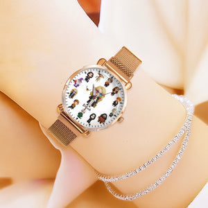 Enchanted Academy Mesh Strap Quartz Watch Personalized Gifts For Fantasy Lovers 05NADT180725