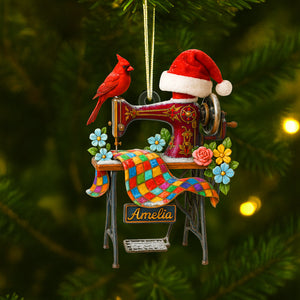 Sewing Machine Personalized Heaven Gifts For Seamstress Christmas Ornament 04ohtn030925