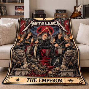 Metallica Rock Emperor Tarot Blanket - Personalized Gifts For Music Lovers 05hutn291026