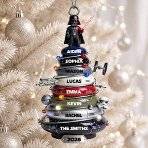 Epic Space Tree Acrylic Ornament - Personalized Gift For Christmas 03TODT220926