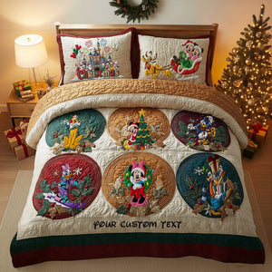 Jolly Christmas Gang Quilt Bed Set - Personalized Gifts For Fans 07QHLU021025