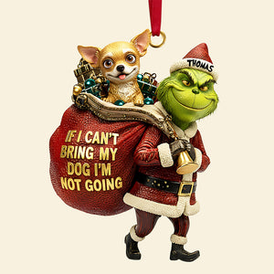 Dog Lover's Rule Custom Photo Ornament Christmas Gifts 06TGDT031125