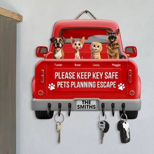 Pets Planning Escape Truck Key Hanger - Personalized Gifts For Pet Lovers 01tgqn270625